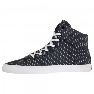 Supra Cuttler Skatesko Dame Svarte Hvite | IYTCW1489