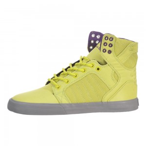 Supra SkyTop Høye Dame Gul | MYUSE5183