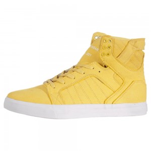 Supra SkyTop Høye Dame Gul | ZPOAK5946