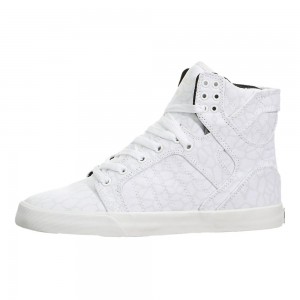 Supra SkyTop Høye Dame Hvite | TDFCP6492