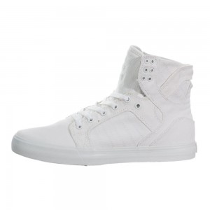 Supra SkyTop Høye Dame Hvite | YTQFX6034