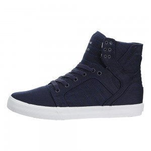 Supra SkyTop Høye Dame Marineblå | LJRKI8970