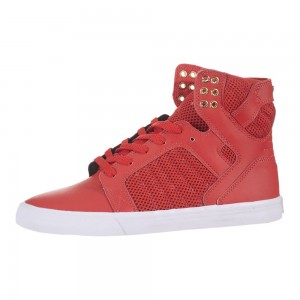 Supra SkyTop Høye Dame Rød | RJZTL3027