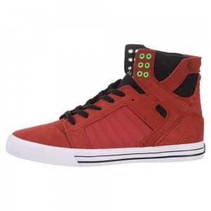 Supra SkyTop Høye Dame Rød | ZXNCI9738