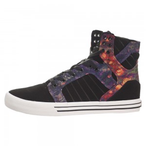 Supra SkyTop Høye Dame Svarte Multicolor | ETBKC3487