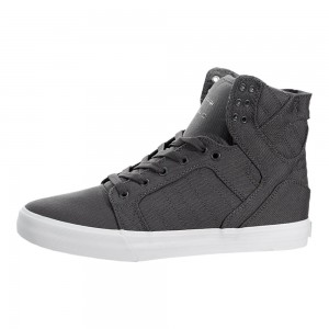 Supra SkyTop Høye Herre Grå | ZVIWF0713