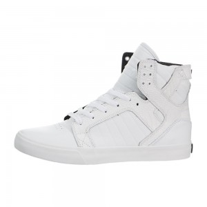 Supra SkyTop Høye Herre Hvite | RDNBI4782