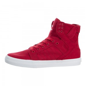 Supra SkyTop Høye Herre Rød | VMIDX4827