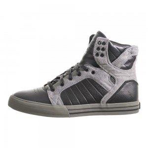 Supra SkyTop Høye Herre Svarte Grå | DMSWU4198