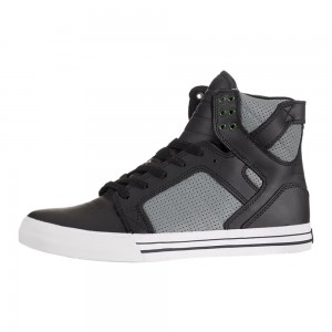 Supra SkyTop Høye Herre Svarte Grå | FZEAR1572