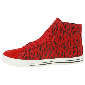 Supra Thunder High Høye Dame Rød | YJFUC1402