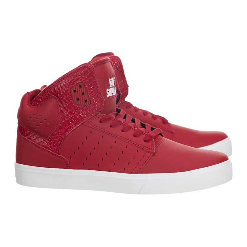 Supra Atom Skatesko Dame Rød | VRAFU7530