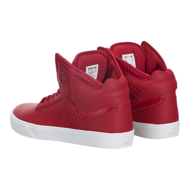 Supra Atom Skatesko Dame Rød | VRAFU7530