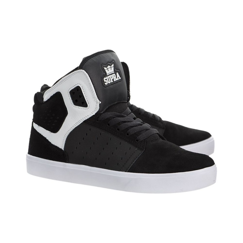 Supra Atom Skatesko Dame Svarte Hvite | GLUMO1697