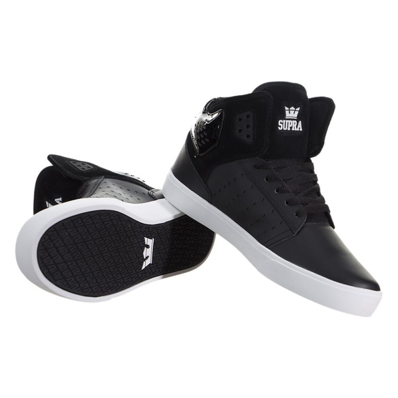 Supra Atom Skatesko Dame Svarte | REBGD8719