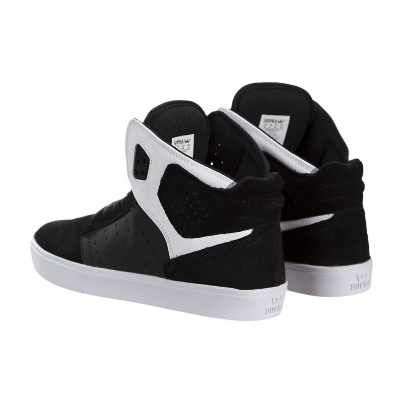 Supra Atom Skatesko Herre Svarte Hvite | ADJXI8346