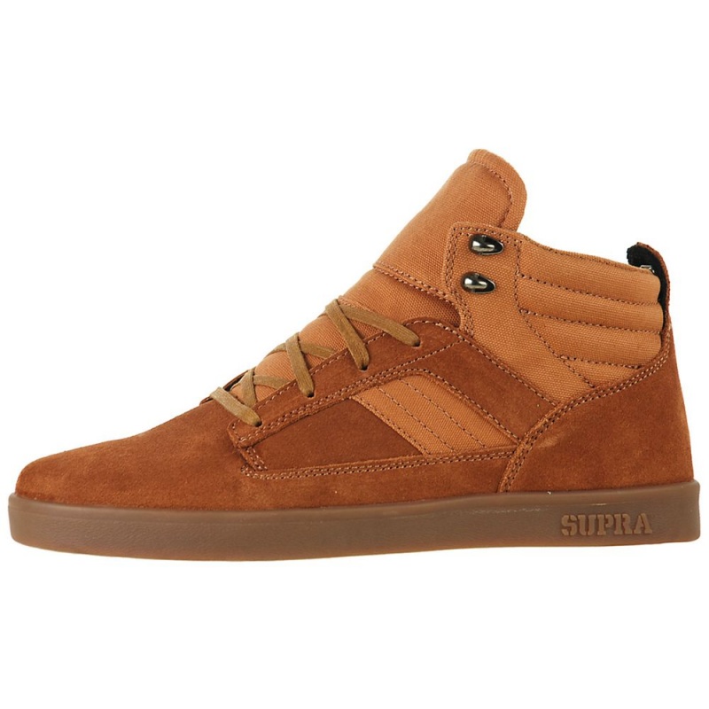 Supra Bandit Mid Skatesko Dame Brune | MSWQK9867