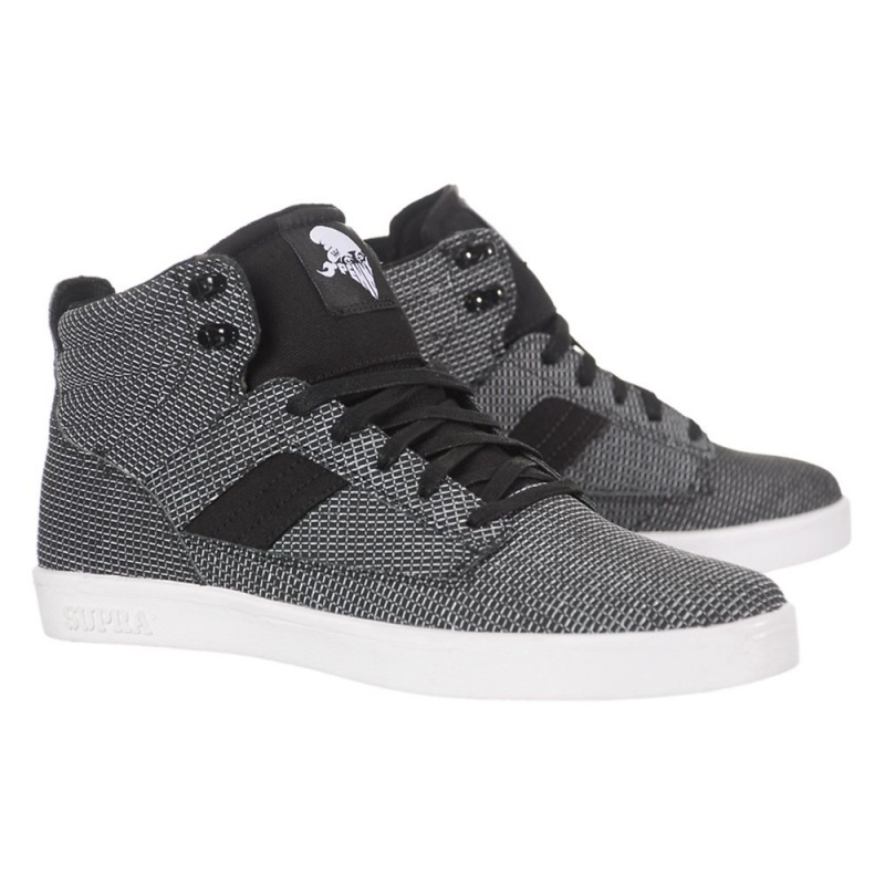 Supra Bandit Skatesko Dame Svarte Hvite | VNSOB4789