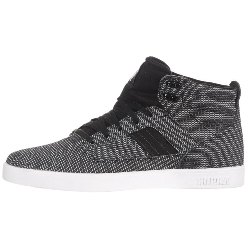 Supra Bandit Skatesko Dame Svarte Hvite | VNSOB4789