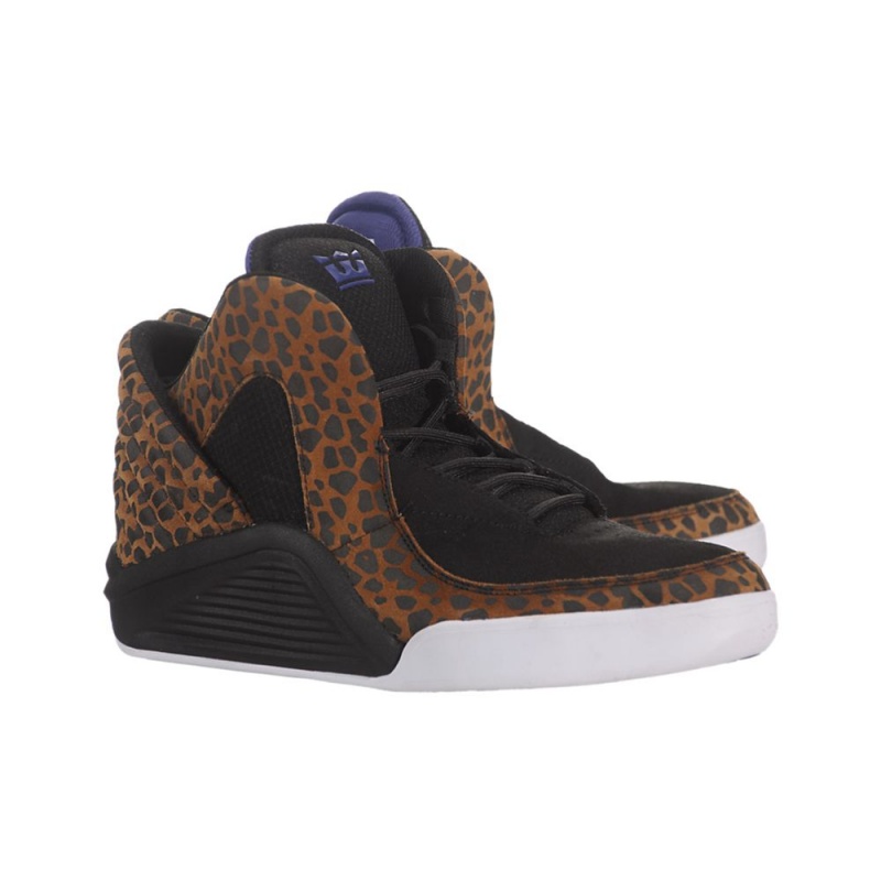 Supra Chimera x Lil Wayne Sneakers Dame Svarte Leopard | DLZAJ1527