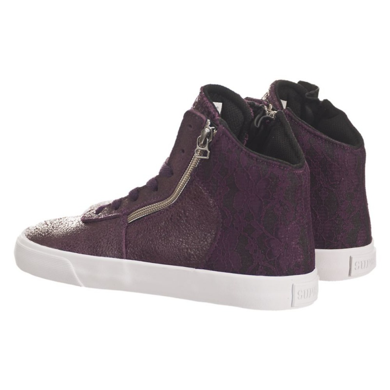 Supra Cuttler Skatesko Dame Lilla | FCMRQ3581