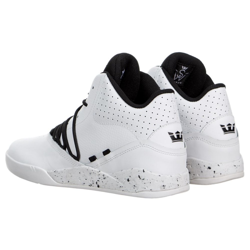 Supra Estaban Sneakers Dame Hvite Svarte | DGJZH2051