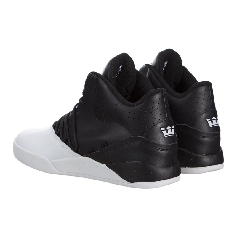 Supra Estaban Sneakers Dame Svarte Hvite | RETCJ7215