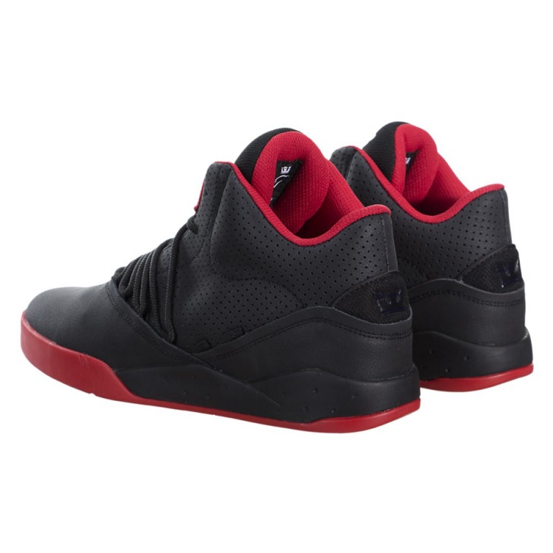 Supra Estaban Sneakers Dame Svarte Rød | SVDYN6045