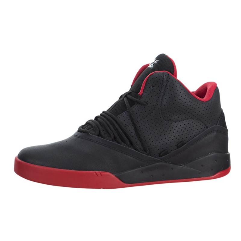 Supra Estaban Sneakers Dame Svarte Rød | SVDYN6045