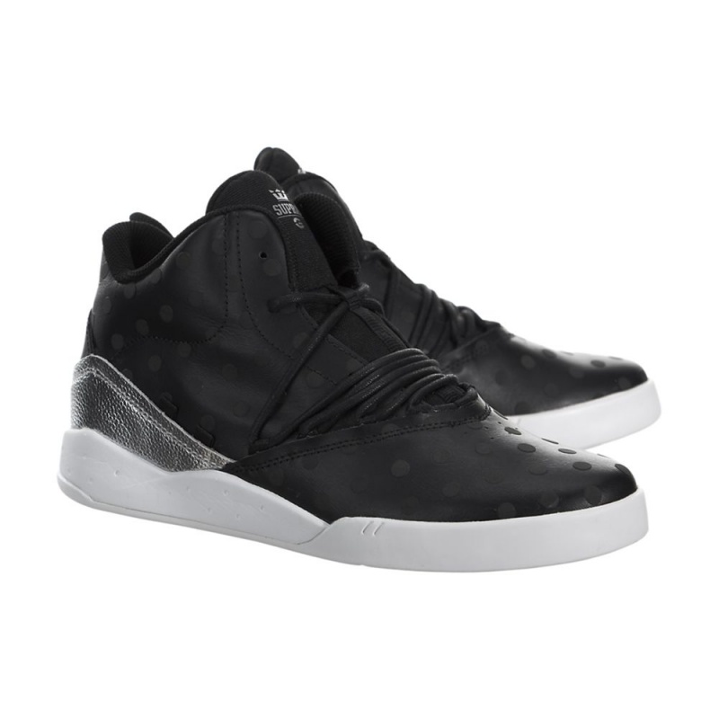 Supra Estaban Sneakers Dame Svarte Sølv | OXHVK0185