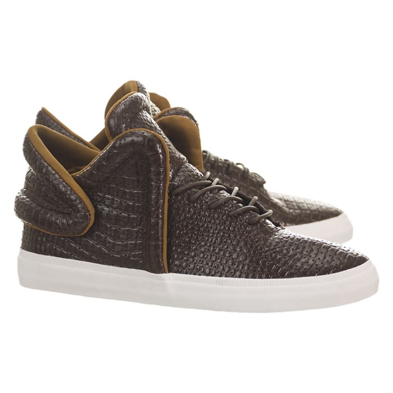 Supra Falcon Sneakers Dame Brune | RWECN3876