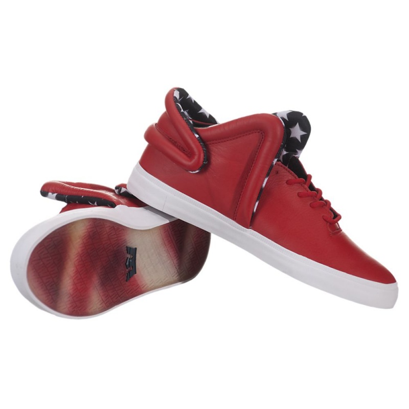 Supra Falcon Sneakers Dame Rød | FIOSV2479