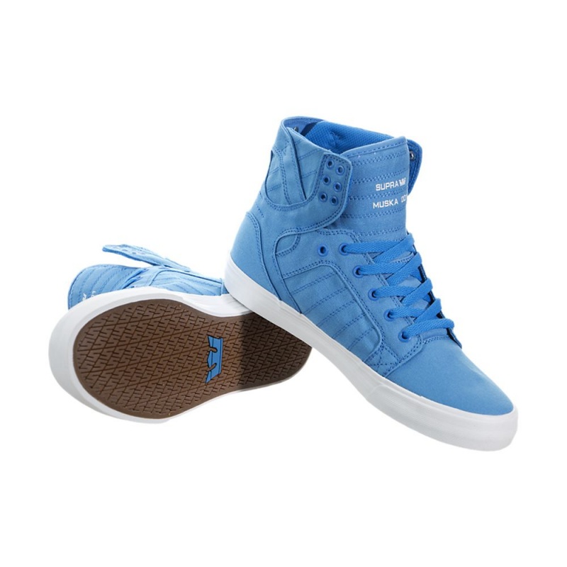 Supra SkyTop D Høye Dame Blå | XPRIJ7180