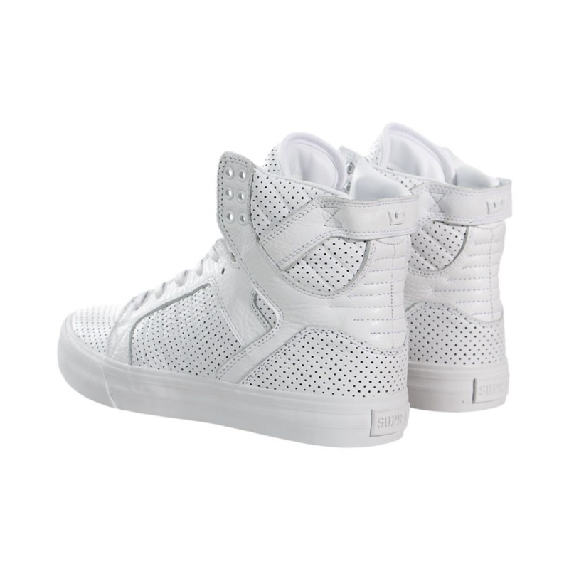 Supra SkyTop HF Høye Dame Hvite | YVNCM3876