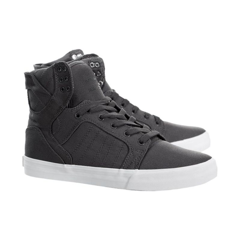 Supra SkyTop Høye Dame Grå | CHDXJ9237