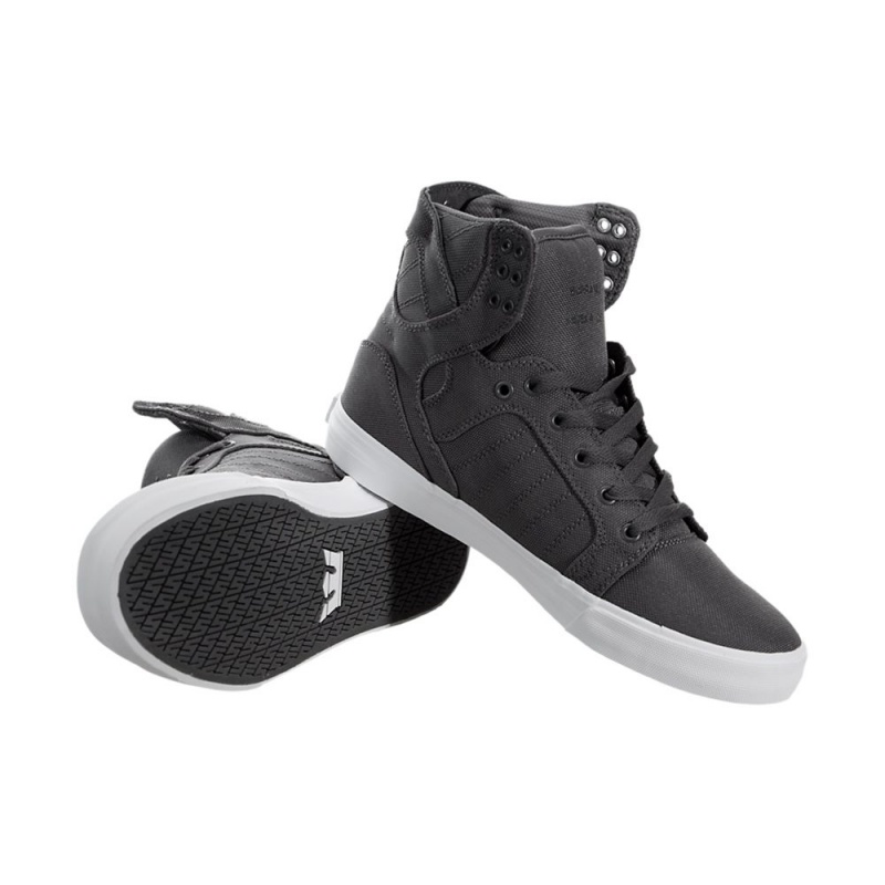 Supra SkyTop Høye Dame Grå | CHDXJ9237