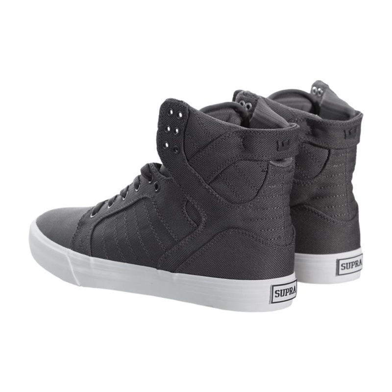 Supra SkyTop Høye Dame Grå | CHDXJ9237