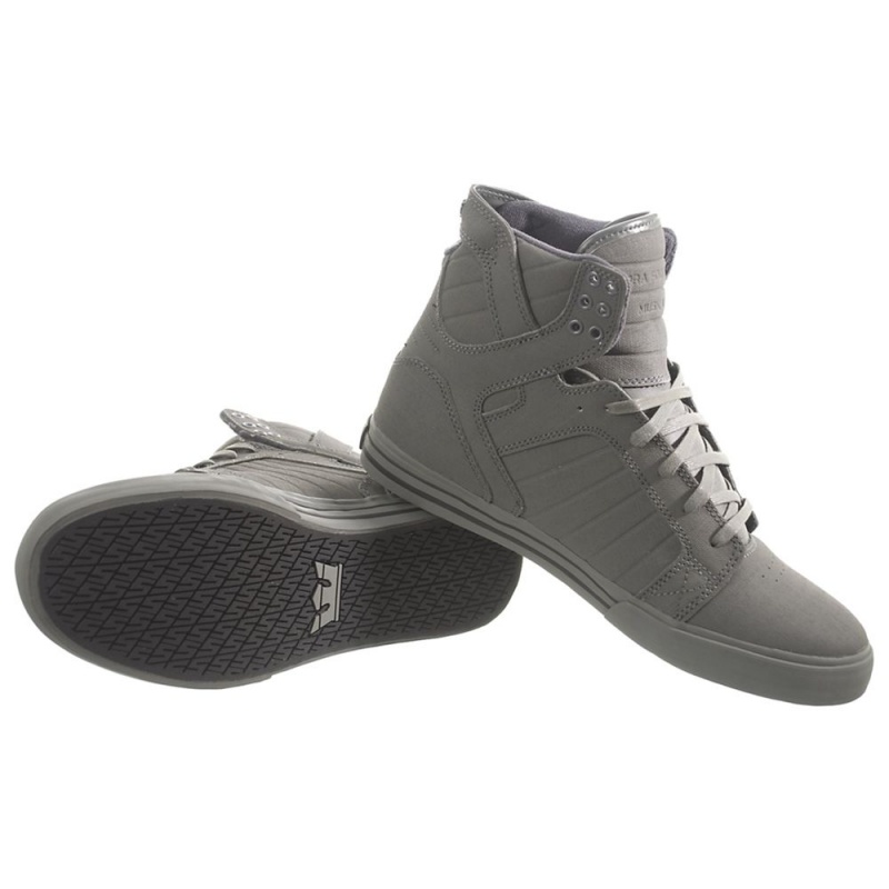 Supra SkyTop Høye Dame Grå | JFWLC9314