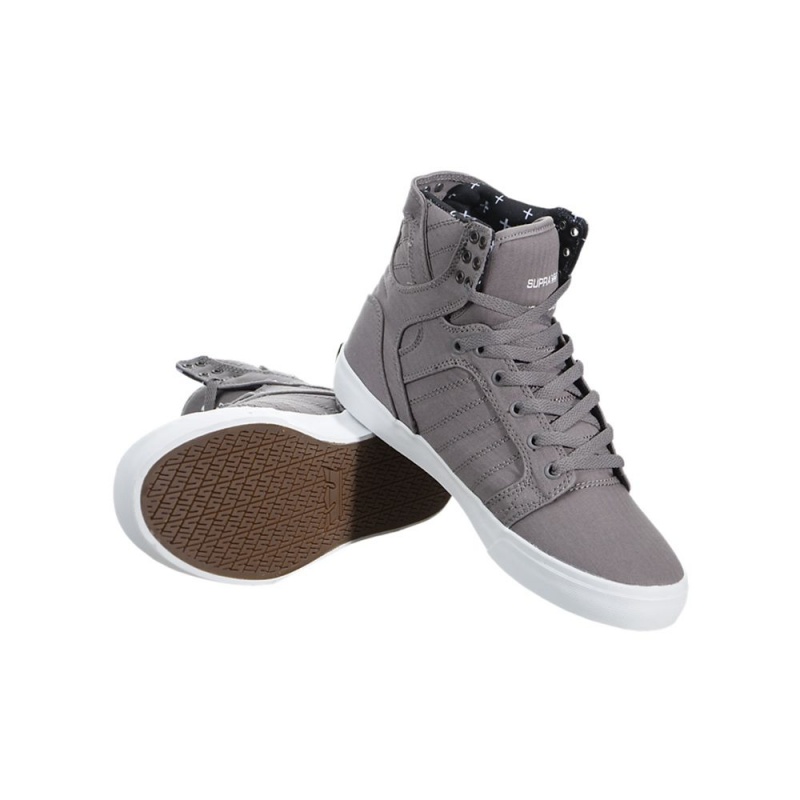 Supra SkyTop Høye Dame Grå | STUKI3059