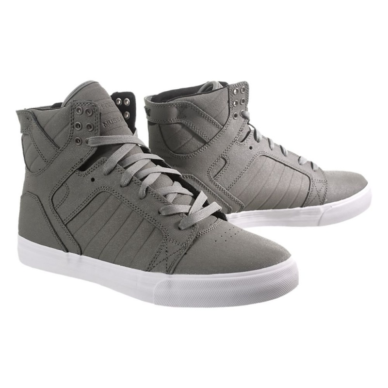 Supra SkyTop Høye Dame Grå | TJQXD0725