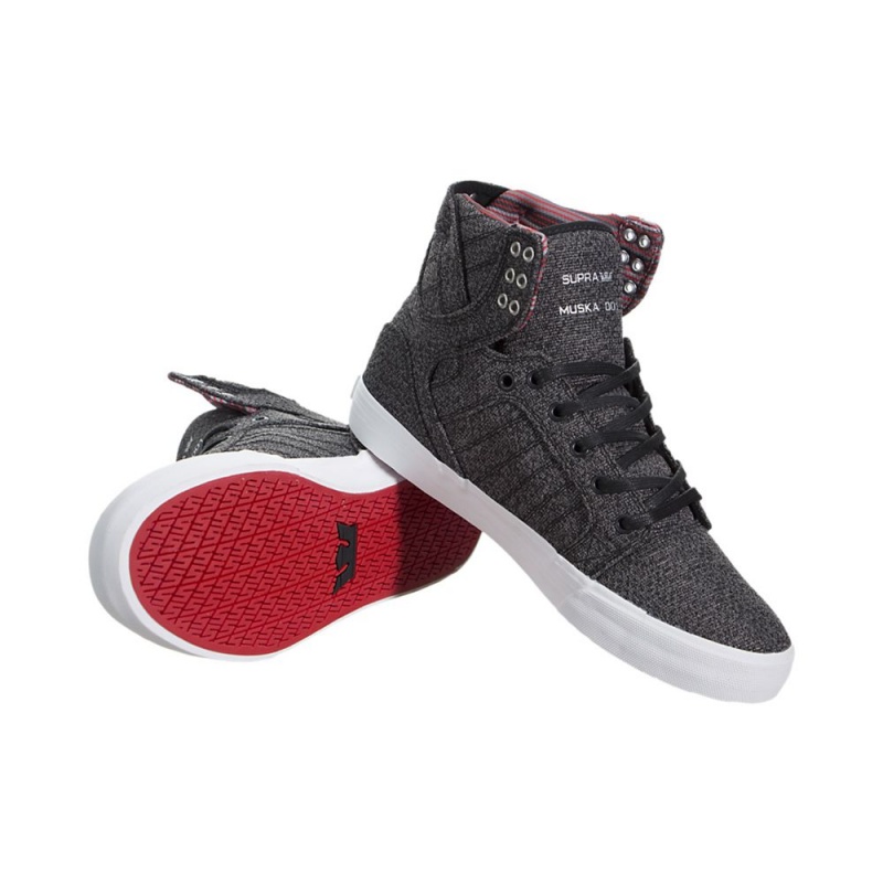 Supra SkyTop Høye Dame Grå | VCSLM8521