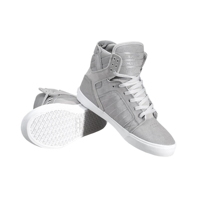 Supra SkyTop Høye Dame Grå | XRGCI8917