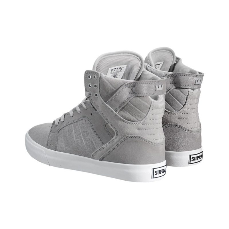 Supra SkyTop Høye Dame Grå | XRGCI8917