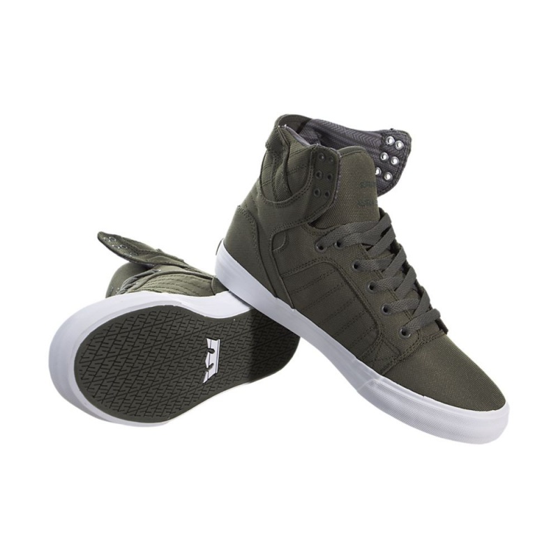 Supra SkyTop Høye Dame Grønn | CQBDO9380