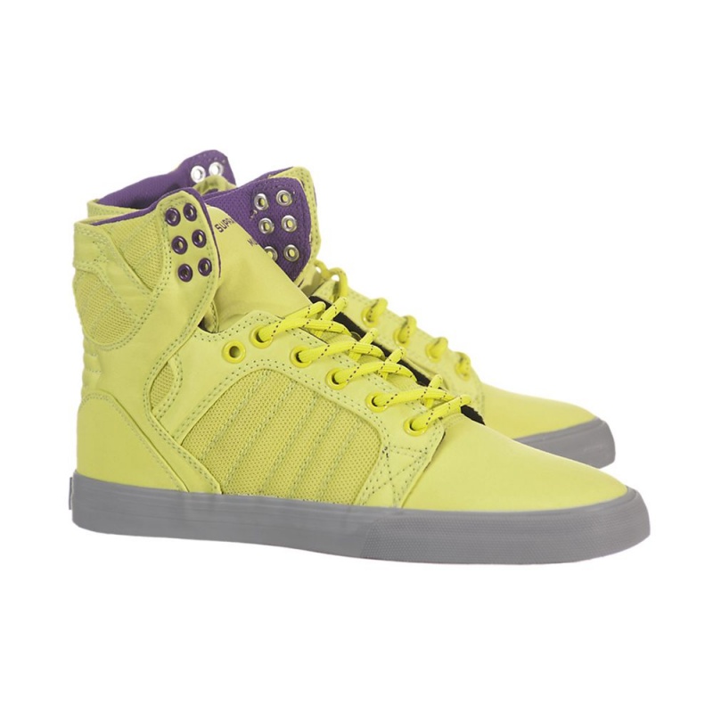 Supra SkyTop Høye Dame Gul | MYUSE5183