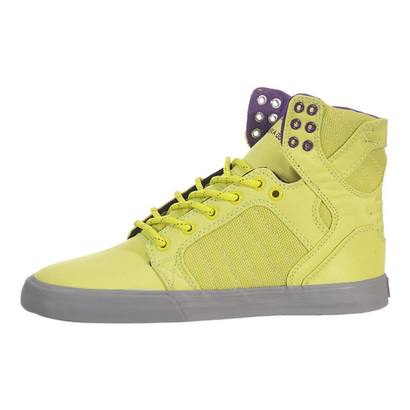 Supra SkyTop Høye Dame Gul | MYUSE5183