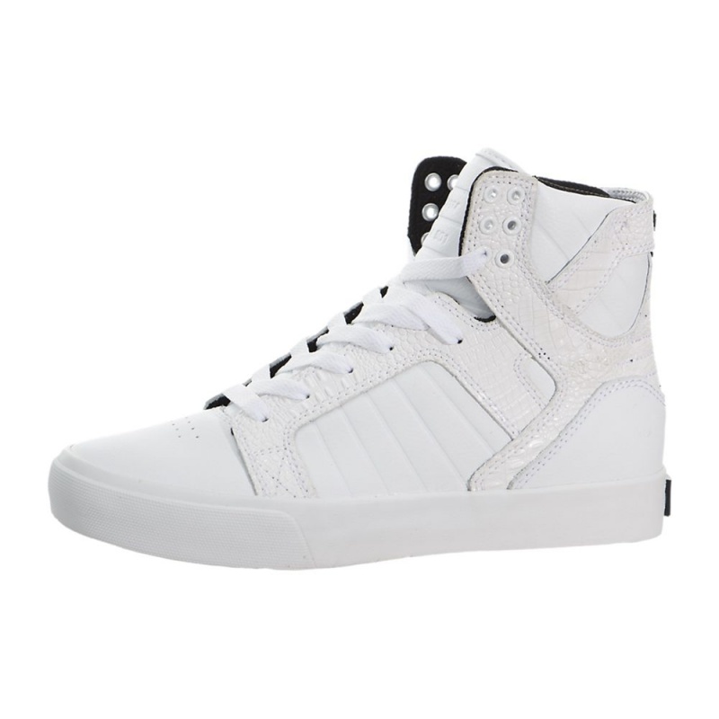 Supra SkyTop Høye Dame Hvite | BORNC3167