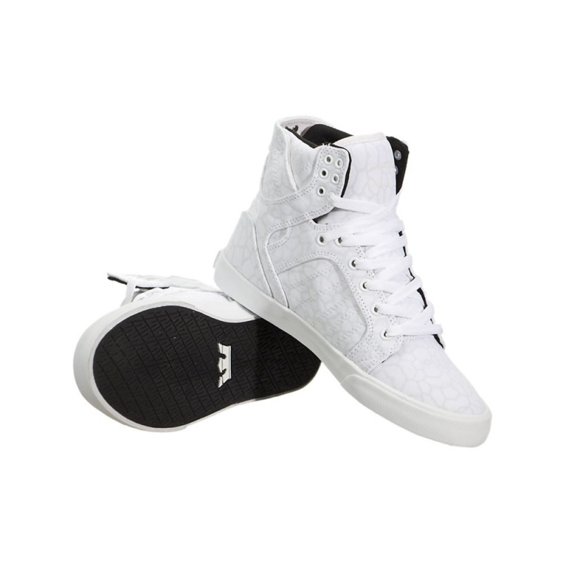 Supra SkyTop Høye Dame Hvite | TDFCP6492