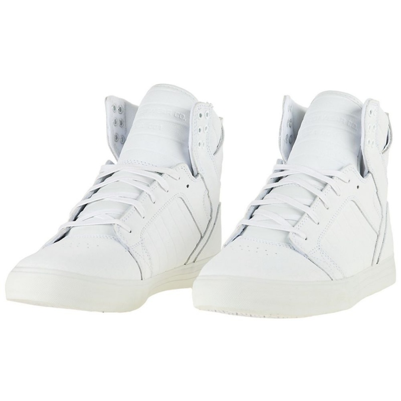 Supra SkyTop Høye Dame Hvite | TGAIE4532