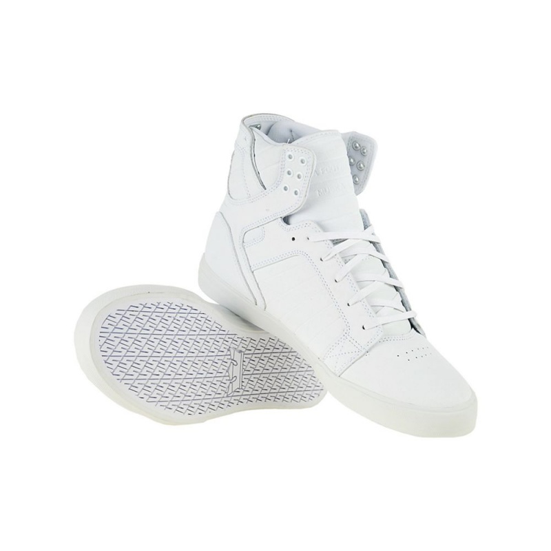 Supra SkyTop Høye Dame Hvite | TGAIE4532